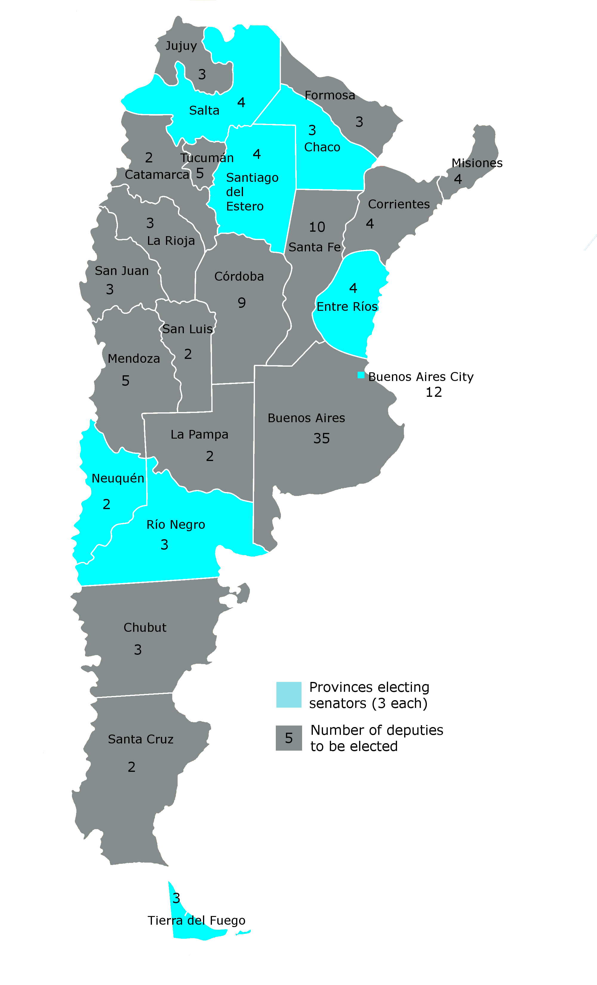Argentina election map